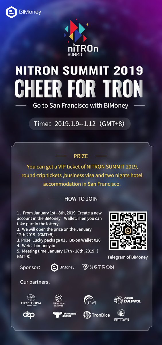 Let's go to SanFrancisco cheer for TRON <a href="/Tronfoundation/">TRON Dao</a>