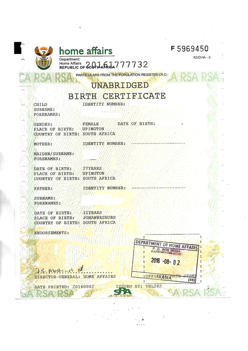 Expat Assist (@AssistExpat) / Twitter For South African Birth Certificate Template