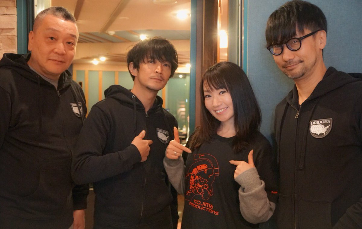 小島秀夫 本日も音声収録 楽しかったです お疲れ様です 石住昭彦さん 津田健次郎さん 水樹奈々さんと
