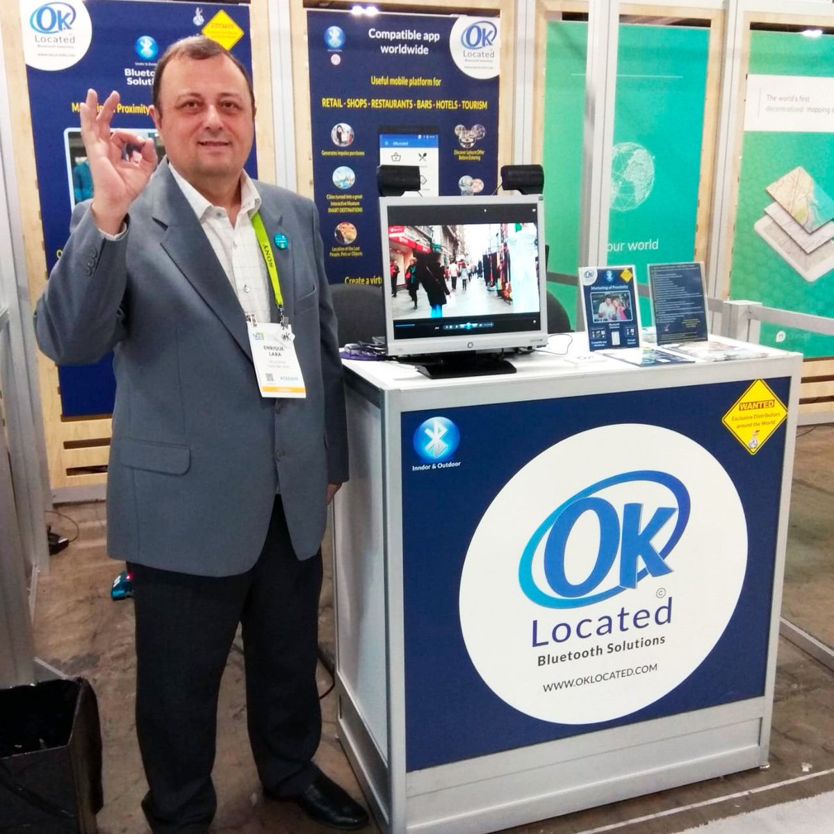OKLocated's tweet photo. Presentando nuestra solución en el #CES2019 de las Vegas, el mayor evento de innovación tecnológica del mundo.
Encantados con el interés que estamos despertando y abriendo nuevos caminos en nuestra expansión internacional.
¡¡ Seguimos trabajando siempre a tope !! ¡¡ OK Located !! https://t.co/V6iNdTU78P