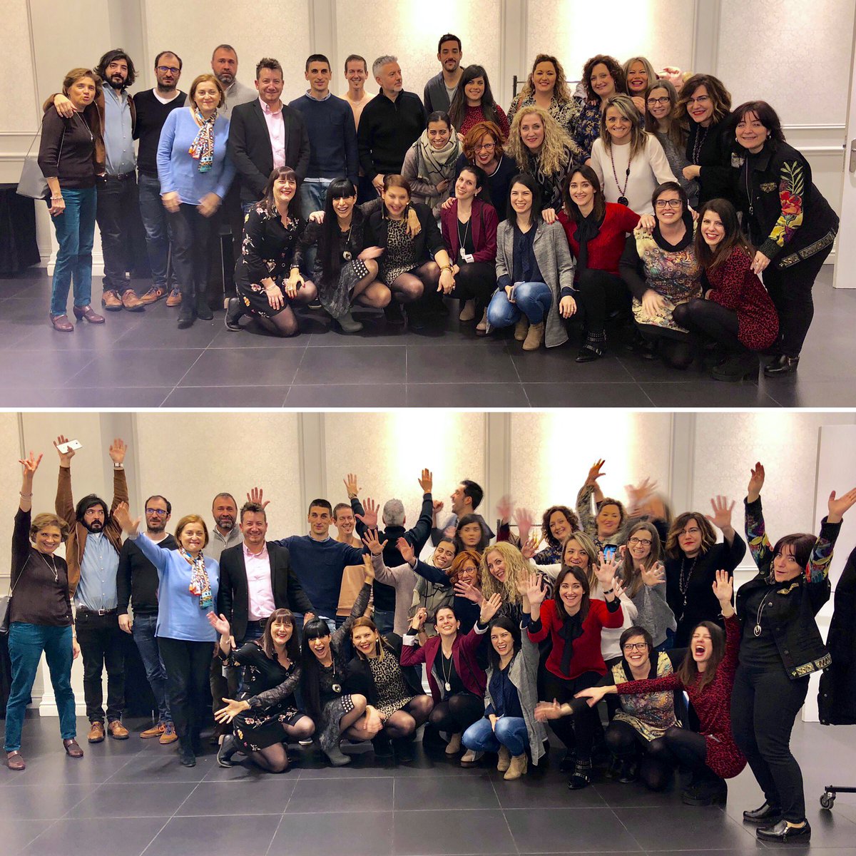 MyriamCarrel's tweet photo. Ese #NETTeam unido! un misterio q resolver y muchos motivos q celebrar 🎉🎊! #TrabajoEnEquipo #BuenRollo #CrecimientoYSuperación #Ilusión nuestro #ADN en #ComidaConAsesinato 🔫🕵🏻♀️👣#17AniversarioNETT
De entrenadores #MasterMPD #MasterTGD, orientadoras #BecaTALENTic IT y admon a🕵🏻♀️ https://t.co/nfTa915Ej2