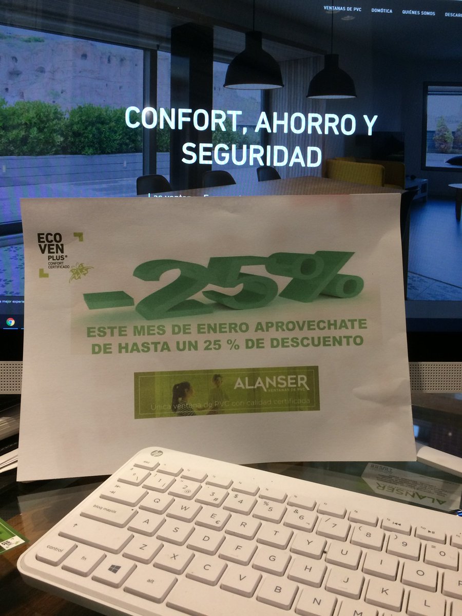 ALANSER14's tweet photo. Ven a @ALANSER14 durante el mes de #Enero y llévate un súper descuento de hasta un 25% en nuestras #Ventanas de #pvc con la mejor tecnología #EcovenPlus  
#JuntosAvanzamos #JuntosSomosMasFuertes #FelizViernes #urbancaberopeluqueros #Feliz2019 #FelizMiercoles https://t.co/HLSqucNv1p