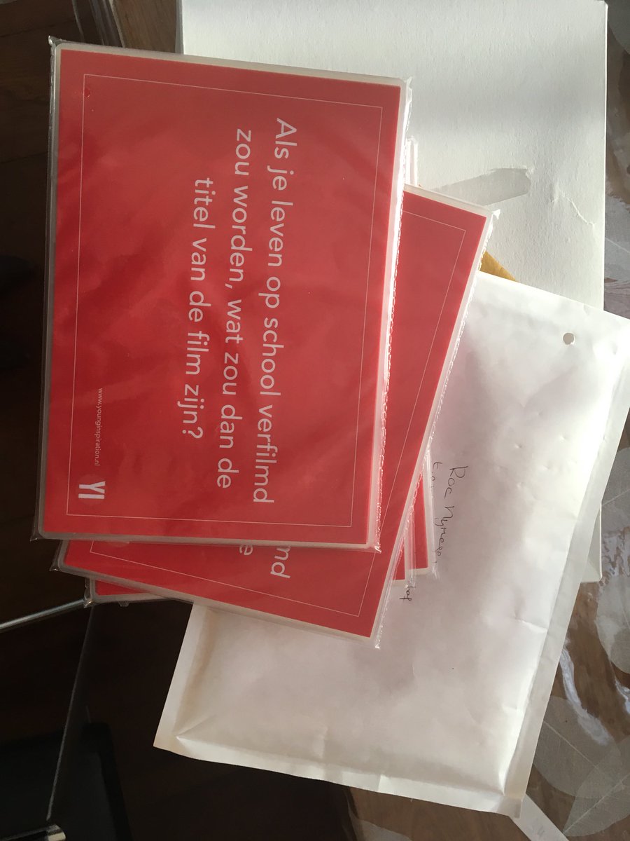 Nieuwe bestellingen posten van sets kaarten voor wandelganggesprekken. Dit keer met bestemming Utrecht en Nijmegen. younginspiration.nl/portfolio/vraa… #studentparticipatie #tools #kaarten #studenten