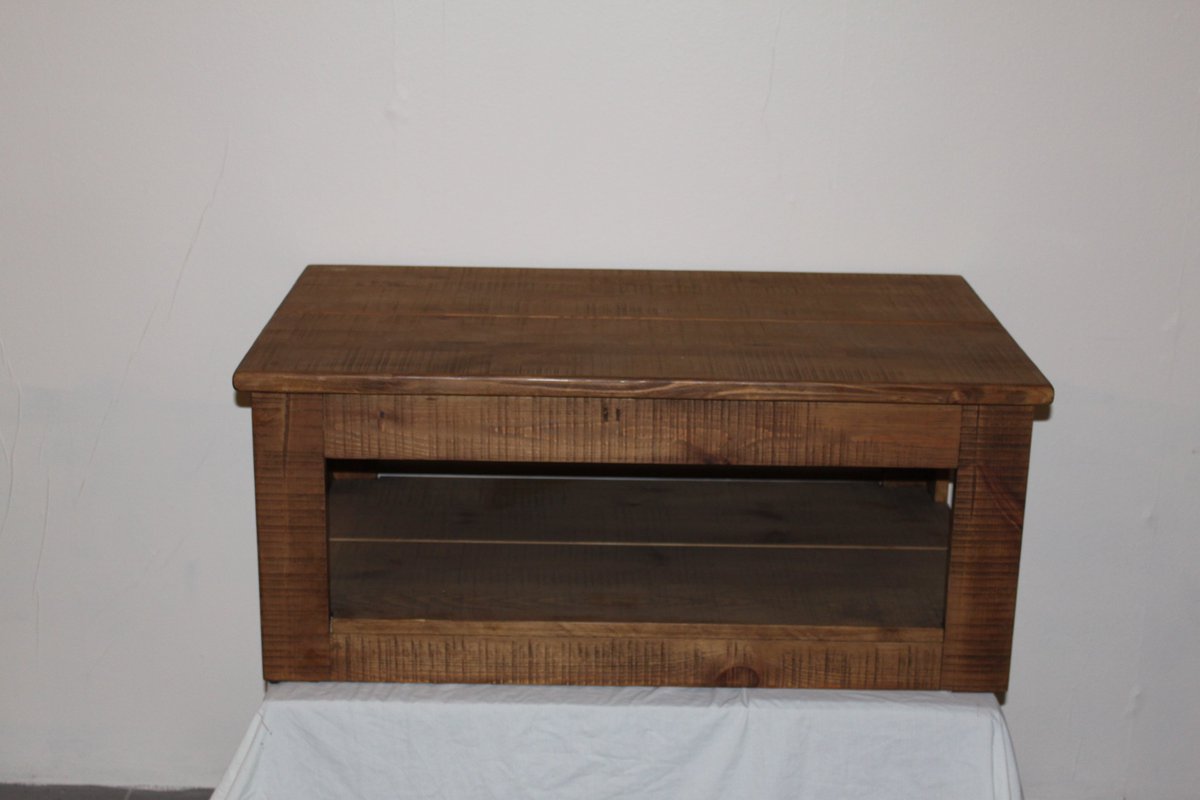 IBrowseOutlet's tweet photo. Anyone for #Coffee? This sturdy table from our Rough Sawn pine range makes a great statement piece and wouldn't look out of place in any living room. Now available in our #Rotherham store https://t.co/W423UdXTHs