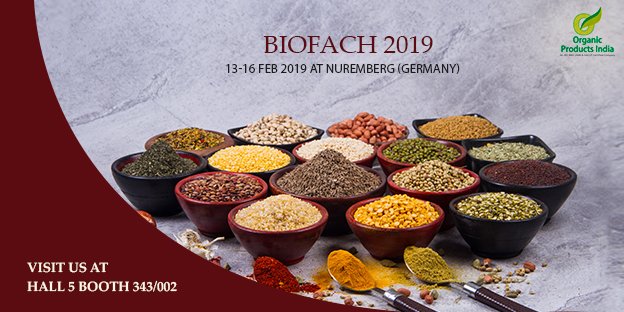 ORGANIC PRODUCTS INDIA#BIOFACH2019
viralspices.com/news-events/or…