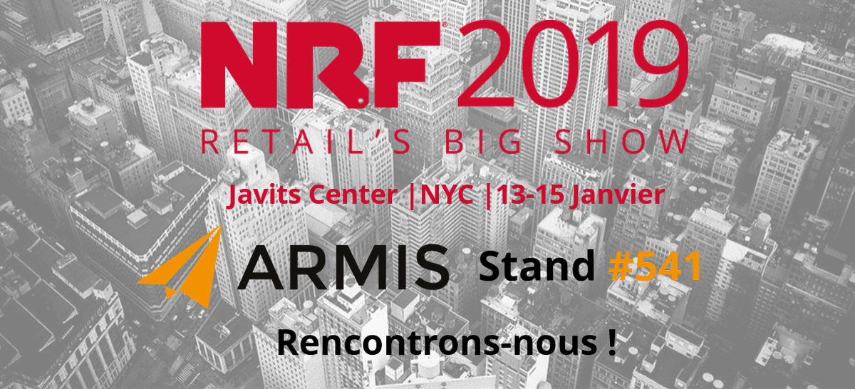 ARMIS s'envole pour NYC avec <a href="/businessfrance/">Business France</a> à la #NRF2019 . 
Nous sommes fiers d'intégrer cette année cet événement incontournable du #retail et avons hâte de vous y rencontrer!