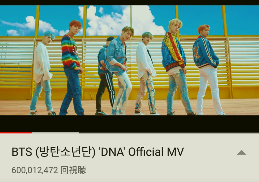 non42172457's tweet photo. DNA MV  Streaming
６億🎉✨🎉✨👏👏👏
さすがARMY💜

#ItIsInMyDNA
#DNA뮤스나잇
#DNAto600M 
@BTS_twt
IDOL FAKE LOVE DNA BTS https://t.co/dIIbpwduXI