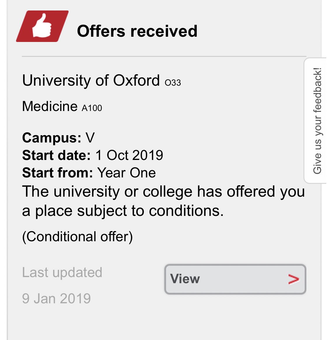 Huge congratulations to Head Boy Greg who received an offer from <a href="/UniofOxford/">University of Oxford</a> this morning to study medicine next year. Thank you to all <a href="/Eton_College/">Eton College</a> for all the support you have given him (and others) along the way #aspiration @HCSixth