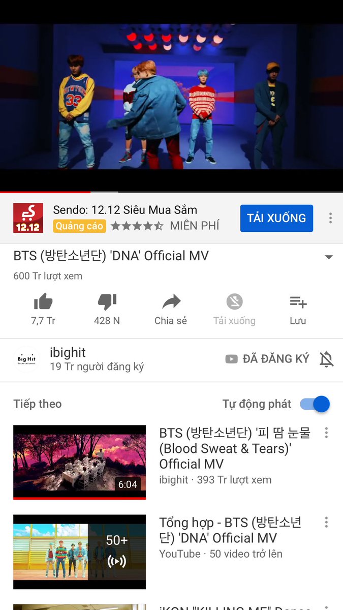 Daegu_Gwangju's tweet photo. ChΓΊc Mα»«ng " DNA " ΔΓ£ cΓ‘n mα»c 600M view vΓ @BTS_twt trα» thΓ nh NhΓ³m nhαΊ‘c kpop ΔαΊ§u tiΓͺn ΔαΊ‘t con sα» nΓ y. CΓ‘c cαΊu ΔΓ£ lΓ m rαΊ₯t tα»t ΔΓ³ ARMYβ€οΈπ
#DNA600M https://t.co/u5zuqDlR3A