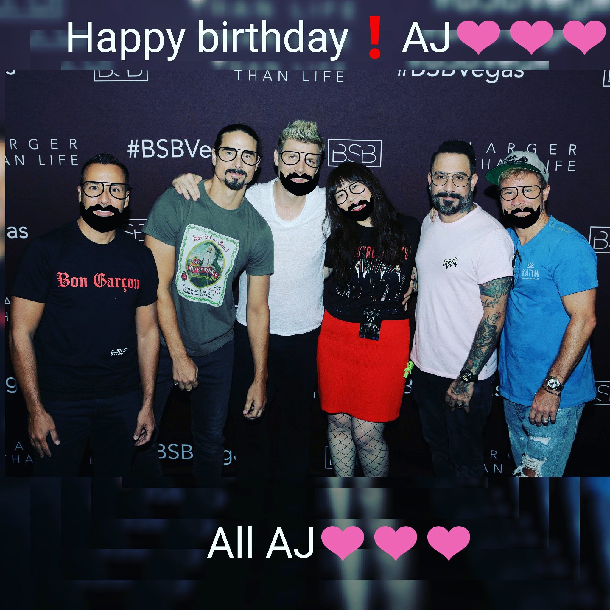   Happy birthday AJ      from Japan I hope  see you again SOON SOON SOON 