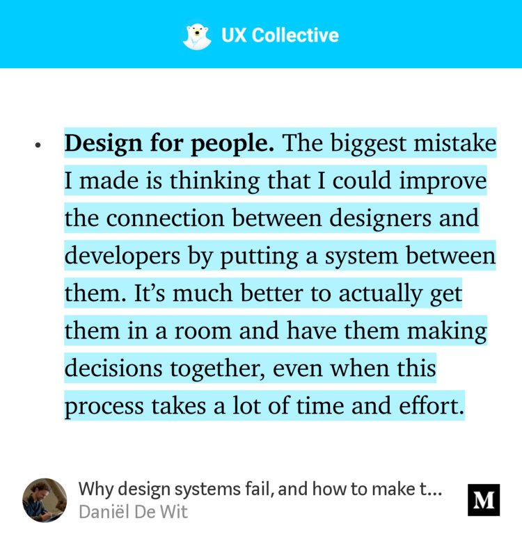 baluqa's tweet photo. "Why design systems fail, and how to make them work" - @danielwit https://t.co/F3fQ2I51rV https://t.co/ShexoKfwLZ