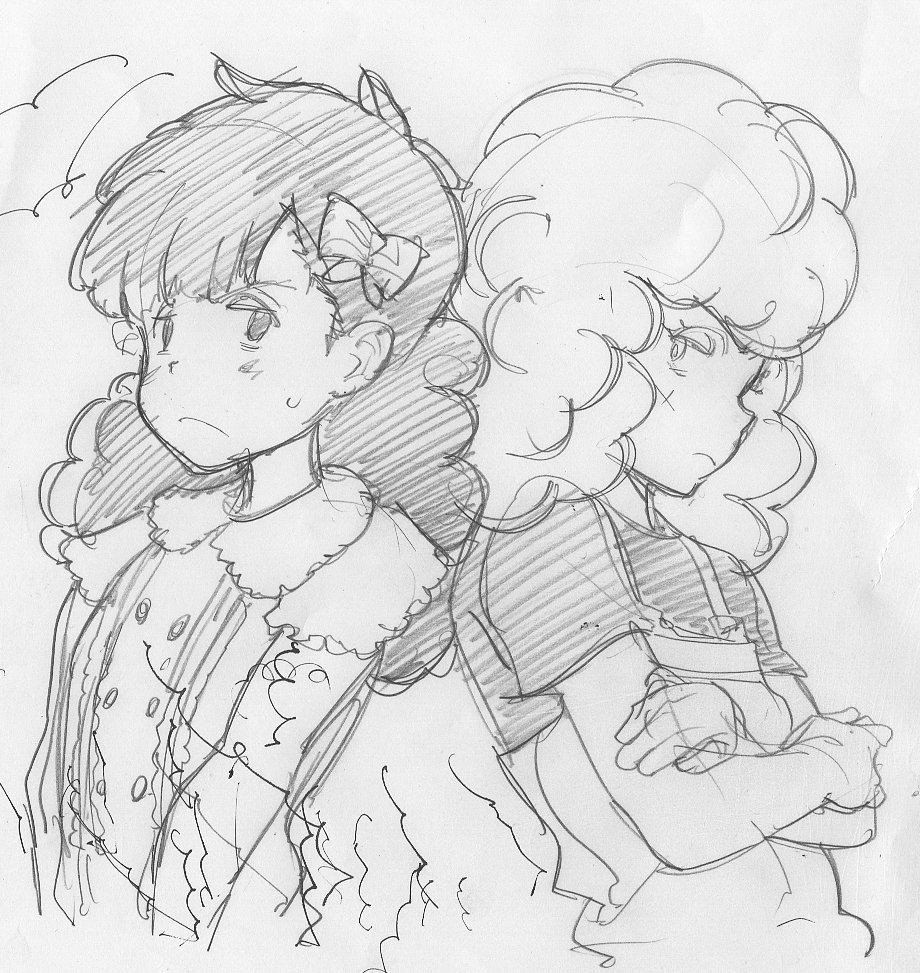 #落書き  #Gu-Guガンモ

あて紙に落書きしたあゆみとリンダ https://t.co/hcwlmhnkSm 