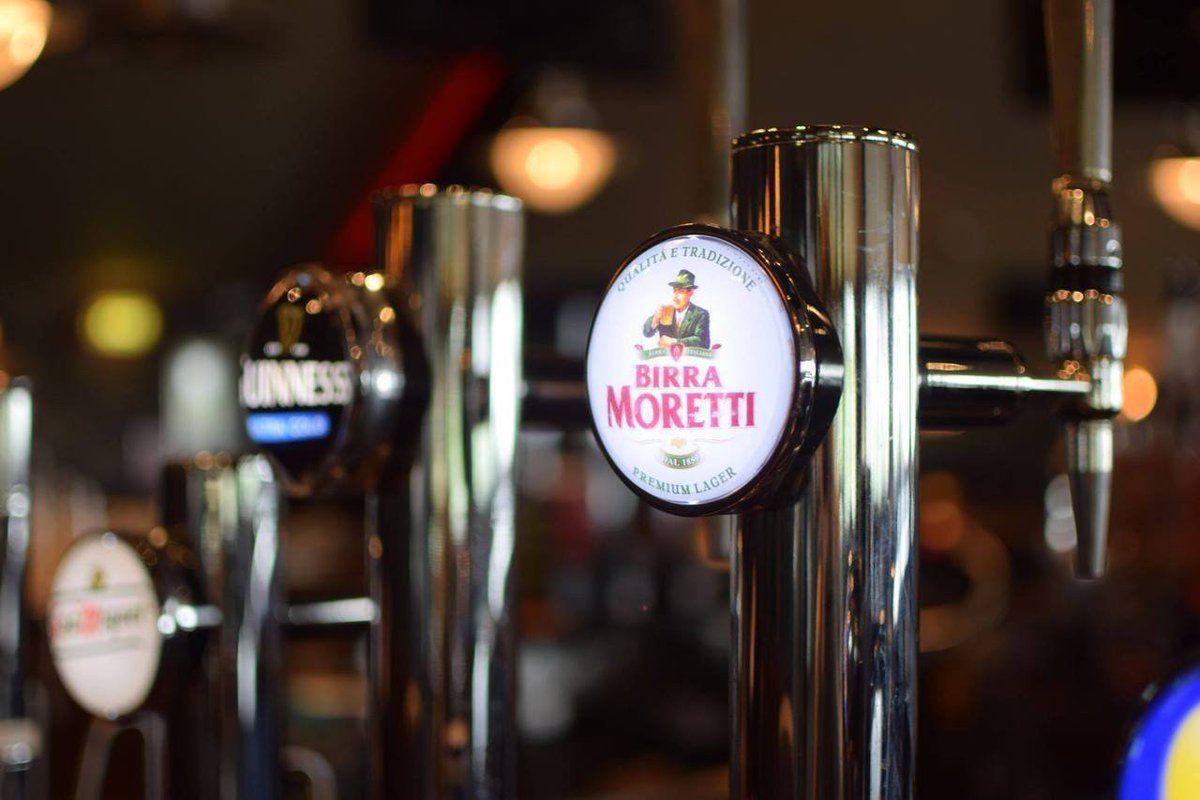Moretti - just one of many premium lagers available everyday at The Rooftop 🍺🍺🍺