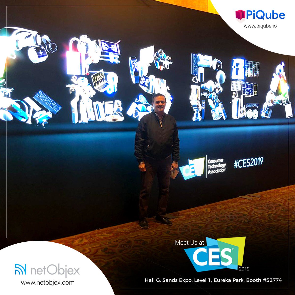 NetObjex's tweet image. NetObjex team is at #ces2019!!
Meet PiQube-the revolutionary IoT-AI-Blockchain gateway device, we are at Booth #52774 ,Eureka Park. Talk to our experts on how IoT, AI and Blockchain can transform your business.
#netobjexevents #netobjex #piqube_io #blockchain #iot #technology