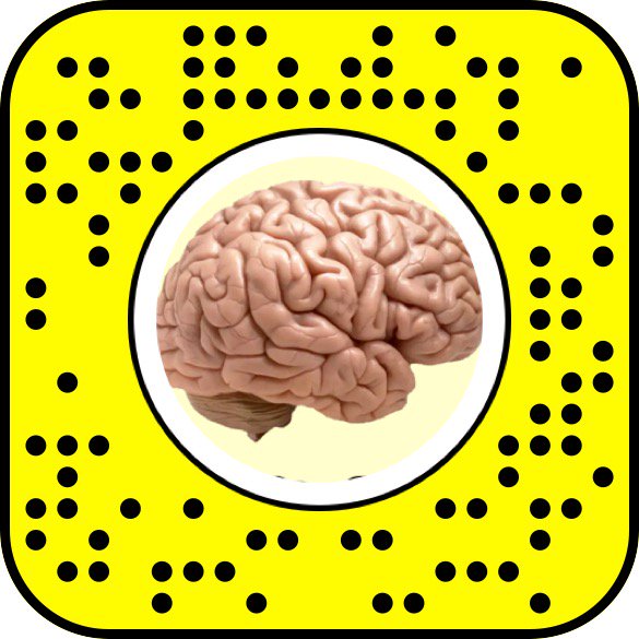 DigitalLND's tweet image. New Snap Lens - I'M BRAINY - open your mouth to release your brain, open it again to park it. #snaplens #snapcode #snapchat