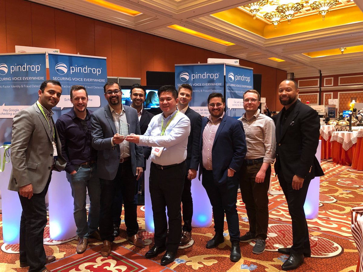pindrop's tweet image. “Pindrop’s goal is to secure every voice interaction...by bringing enterprise-grade security to the forefront of connected devices.” - @Vijay_Voice. We're excited to have won the @IHSMarkit #smarthome #innovation award last night! #showstoppersCES #CES2019 businesswire.com/news/home/2019…
