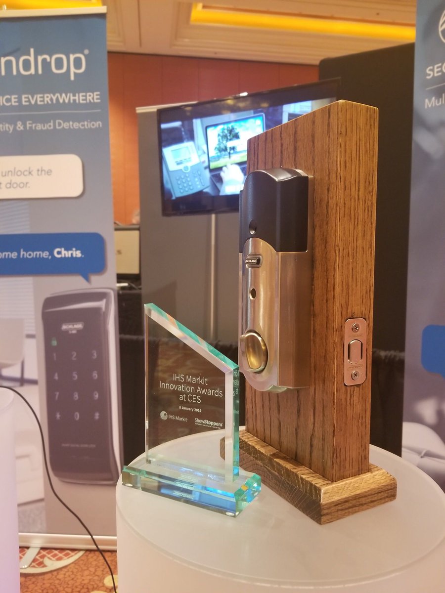 pindrop's tweet image. “Pindrop’s goal is to secure every voice interaction...by bringing enterprise-grade security to the forefront of connected devices.” - @Vijay_Voice. We're excited to have won the @IHSMarkit #smarthome #innovation award last night! #showstoppersCES #CES2019 businesswire.com/news/home/2019…