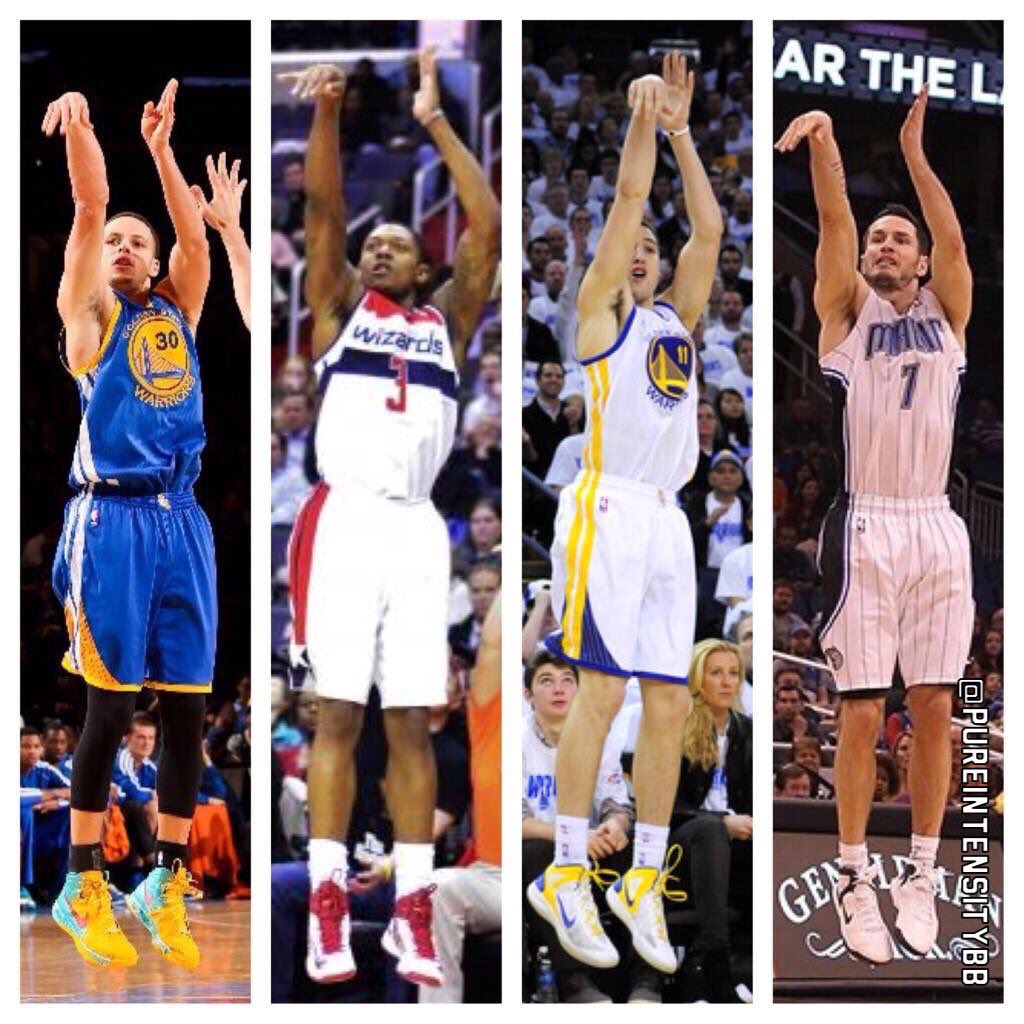 GREAT shooters have GREAT form! Elbow locked &amp; above eye, wrist locked, index finger at rim. WORK to perfect yours!