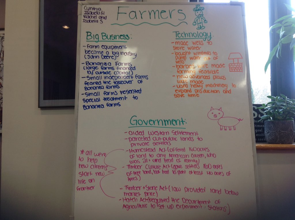 IsabellaS_bcds's tweet photo. Farmers were influenced by big business, technology, and farming #BCDSHist8 https://t.co/5qTB7Ma76U