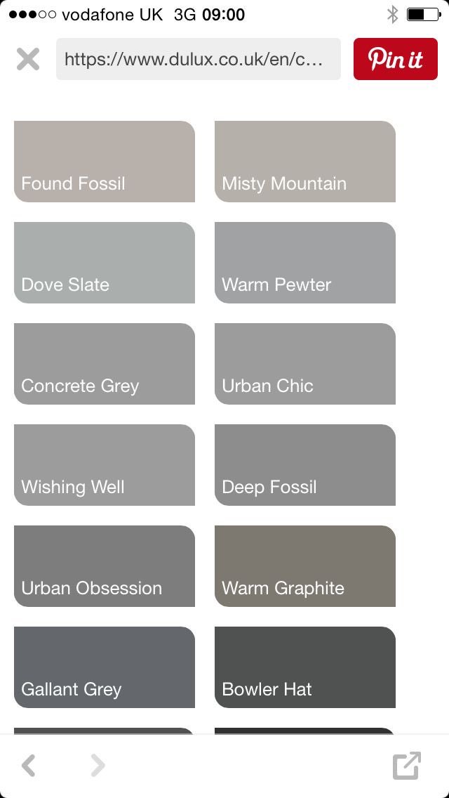 50 Shades Of Gray Color Chart