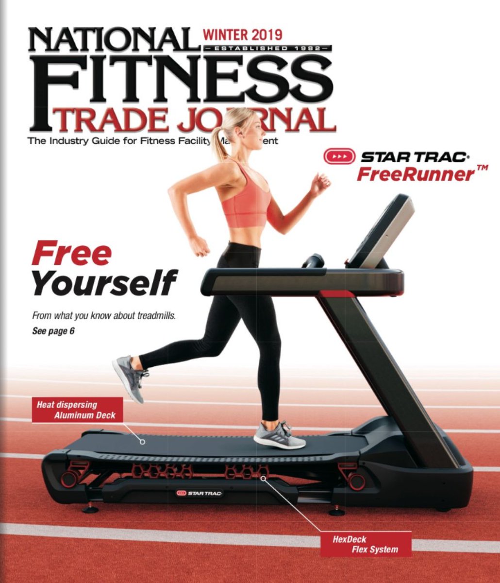 CoreHandF's tweet photo. Check out the NEW Star Trac #FreeRunner and its innovative #HexDeck Technology in the most recent issue of the National Fitness Trade Journal.
https://t.co/nYvGIU6UL2
#StarTrac #MadeToPerform #CoreIgnite2019 https://t.co/nh6ThqalRq