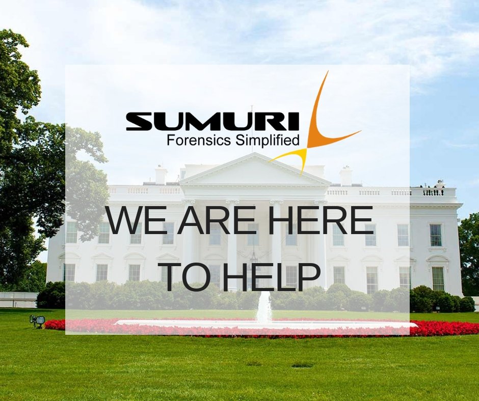 SUMURIForensics's tweet image. To our government partners affected by the shut down, SUMURI will honor any existing quote for 30 days after the government reopens. #SUMURIForensics #ValuedPartners