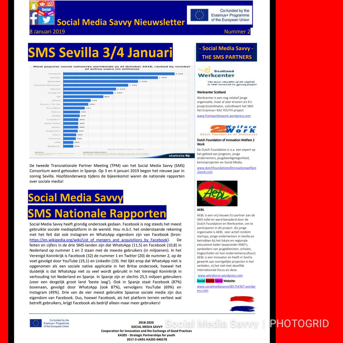 DFOIW2W's tweet photo. #sms e-Newsletter Nr.2 : Read all about our #SocialMediaSavvy news in #English #Dutch or #Spanish https://t.co/lxEILNFYxN via @DFOIW2W https://t.co/VbkTx1E0hu