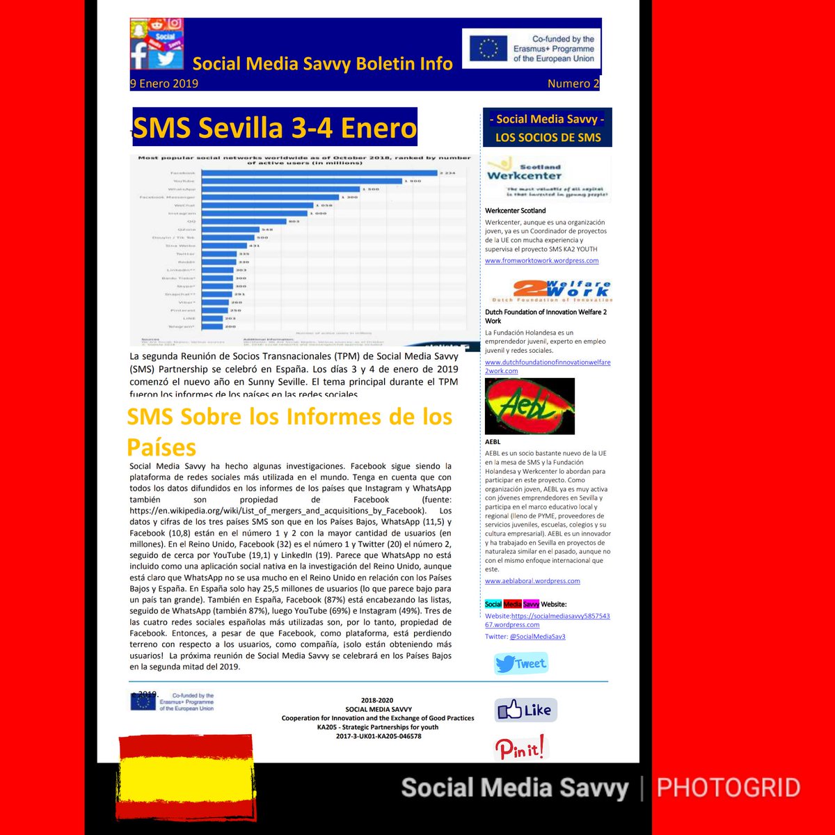 DFOIW2W's tweet photo. #sms e-Newsletter Nr.2 : Read all about our #SocialMediaSavvy news in #English #Dutch or #Spanish https://t.co/lxEILNFYxN via @DFOIW2W https://t.co/VbkTx1E0hu
