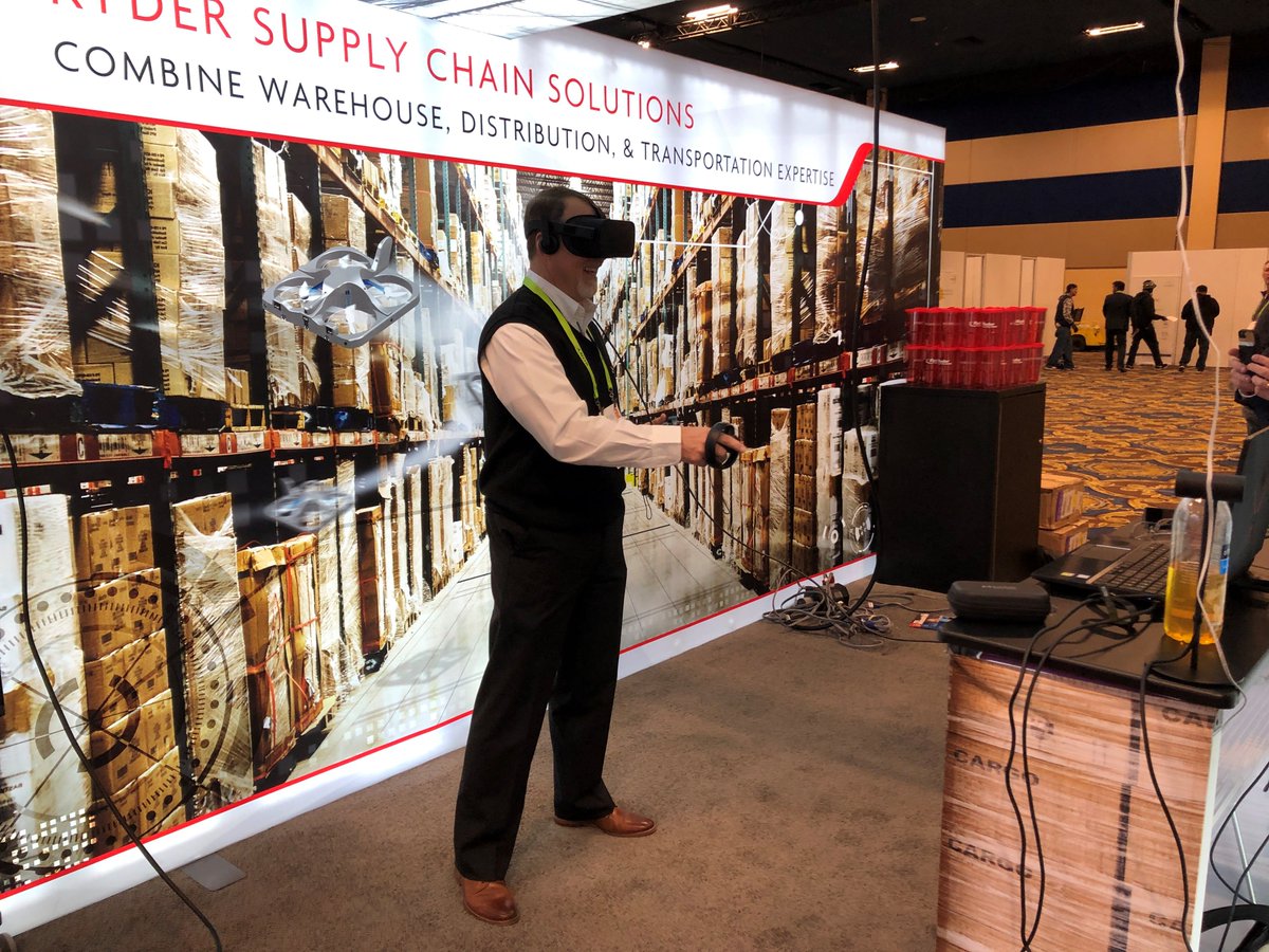 RyderSystemInc's tweet photo. In order to meet consumer demand fluctuation, end-to-end #supplychain visibility is critical. See how we do it with our #RyderCES19 #VRgame at #booth621 #DisruptionDestroyer Learn more here - https://t.co/7iPxg5CIsQ https://t.co/S7z6Jjt2ng