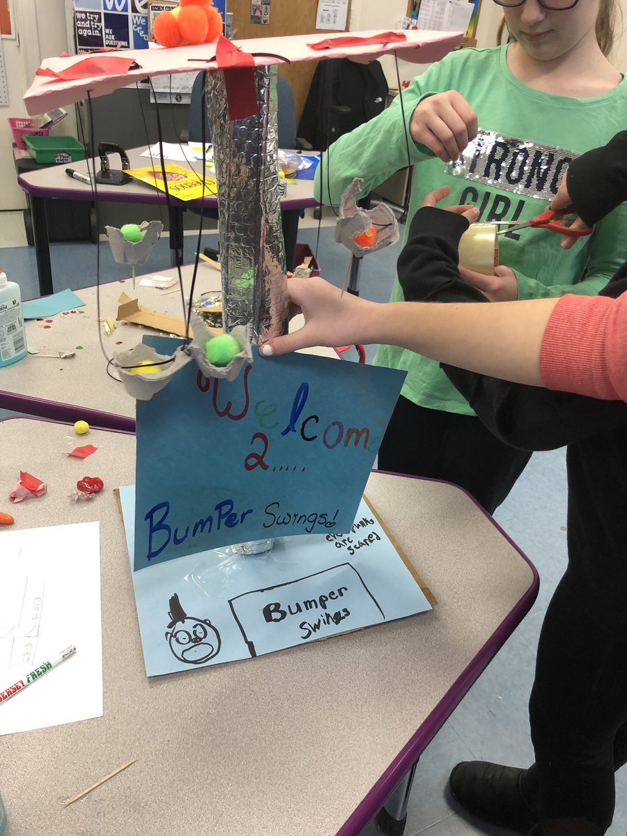 WeissKrissy's tweet photo. 5J started their amusement park projects. Next step #littlebits so much creativity with the #tinkertruck ! https://t.co/GBUoOYQ4m5
