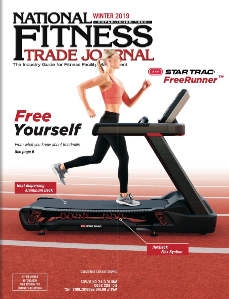 sballabriga's tweet photo. Conoce la NUEVA cinta Star Trac #FreeRunner y su innovadora tecnología #HexDeck en el reciente artículo del National Fitness Journal https://t.co/FmVlWmJshx
#StarTrac #MadeToPerform #coreignite2019 https://t.co/zHXP6OVLJK