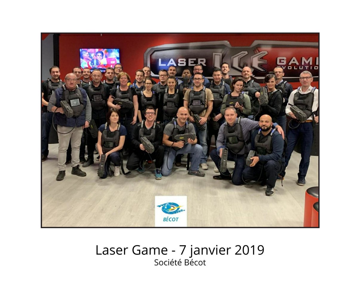 Qui a dit que chez Bécot on ne faisait que travailler !!! Rien de tel qu'une super soirée au Laser Game pour commencer l'année !!! Bravo encore à #equipejaune !!!