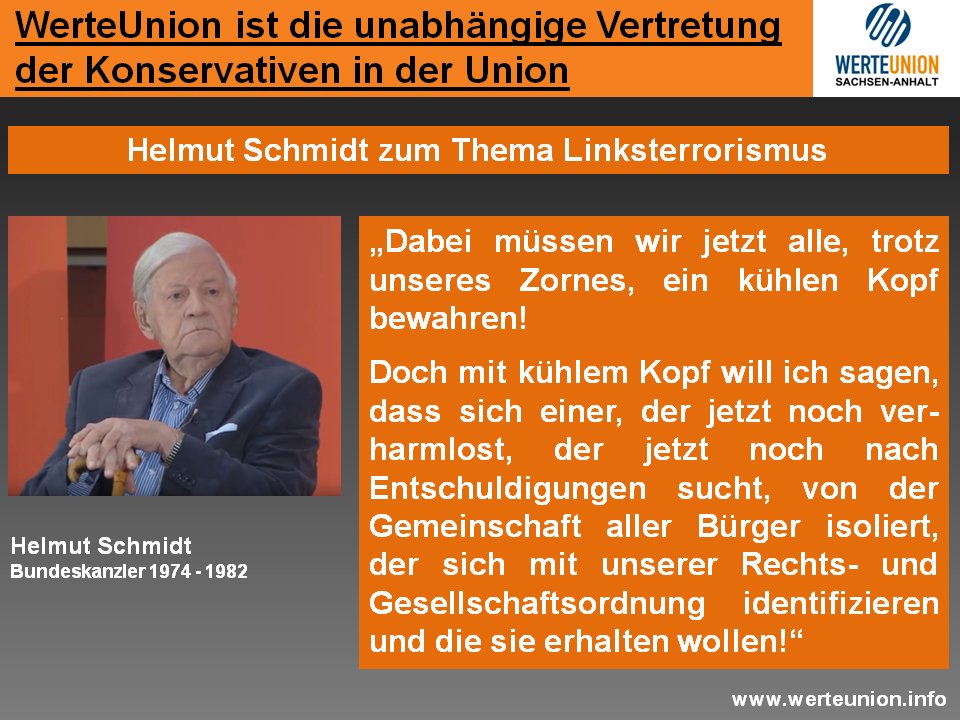 GEWALT IST DER FALSCHE WEG IN DER POLITISCHEN AUSEINANDERSETZUNG

#AfD #FrankMagnitz #WerteUnion #WerteUnionST #Linksterrorismus #Politik