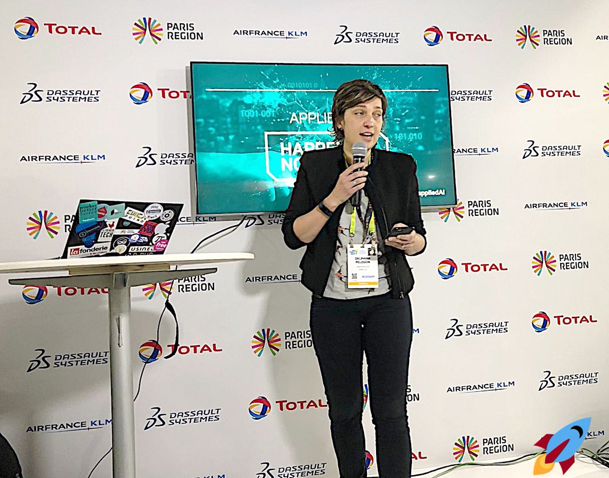 TotalEnergies's tweet image. #CES2019⁠ 
We’re very happy to be at @CES in Las Vegas for the second year in a row.
This year, we’ve teamed up with @AirFranceKLM &amp;amp; @Dassault3DS under the aegis of @ParisRegionNow. 

The focus of our stand? 
Applied Artificial Intelligence 🚀
#CESAppliedAI