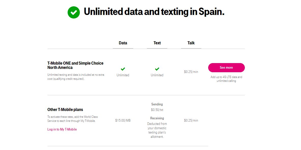 TMobile's tweet image. #TMobileONE and #SimpleChoice plans have you covered with unlimited text and data in over 210 destinations! Check out all the details at t-mo.io/2qHDmjg *JoanO