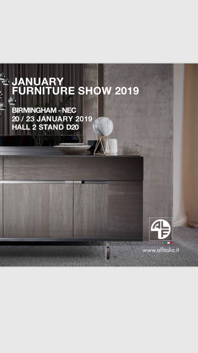Come and visit ALF @JanuaryFurnShow Hall 2 Stand D20