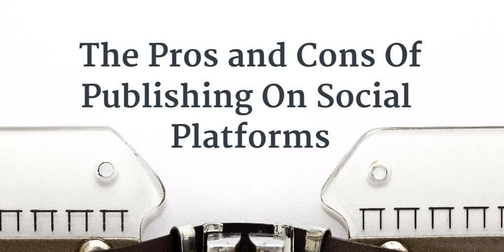 LookSocialMedia's tweet photo. The Pros and Cons Of Publishing On Social Platforms https://t.co/T9Zwgn7VWd https://t.co/AmbQO4v1cE