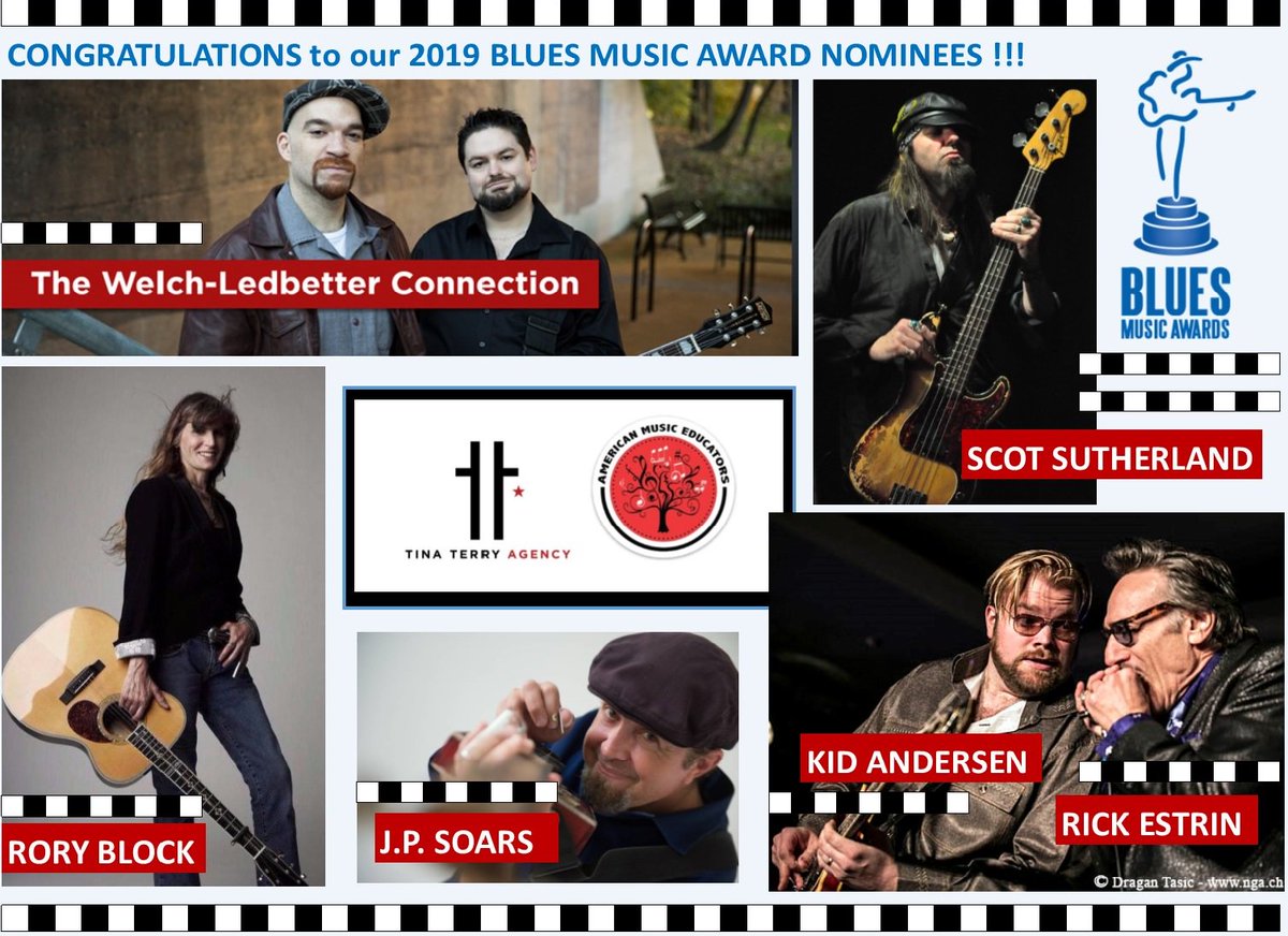 TinaTerryAgency's tweet photo. Congratulations #RickEstrin, @kidandersen, @Mikeledbluze, @MikeWelch, #WelchLedbetterConnection, @jpsoars, @RoryBlock & #ScotSutherland on your #BluesMusicAwards Nominations. #vote #jointheBluesFoundation
https://t.co/D3bP7dInBF https://t.co/PmZtrjxIWN