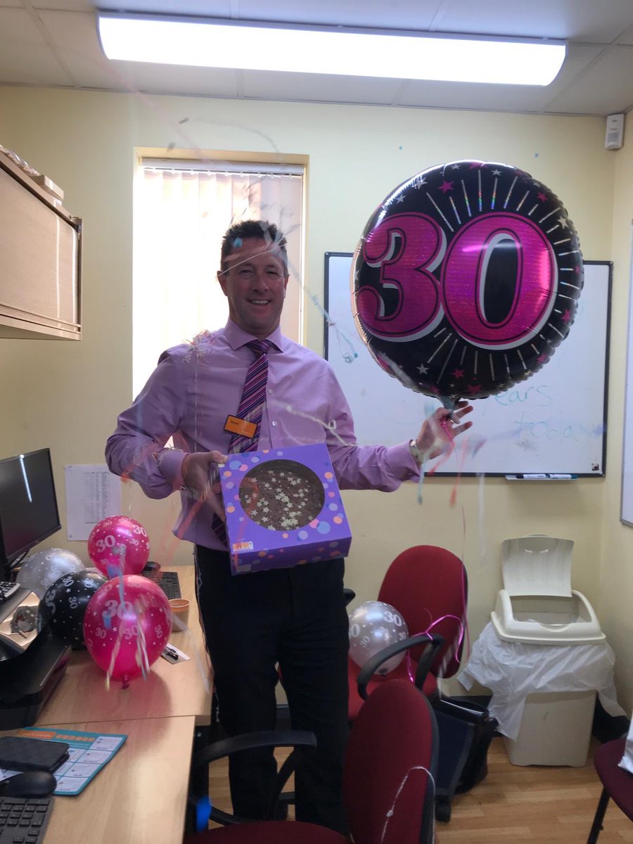 30 years service with Sainsburys today!!