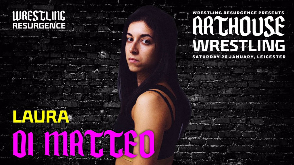 W_Resurgence's tweet photo. ANOTHER exciting debut! 🤭
Laura Di Matteo enters the Resurgence Champions Rumble!
SOLD OUT!
March tickets available:
https://t.co/4dQQACvawc ⚡️
#OTTOTTRR #BritWres #ArthouseWrestling https://t.co/QtMzpySCOI