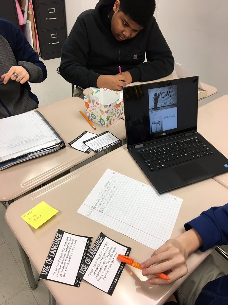 Getting back in the swing of things with narrative writing learning stations! I teach some talented writers this year! <a href="/GoBucsSJHS/">Southside Jr. High</a>