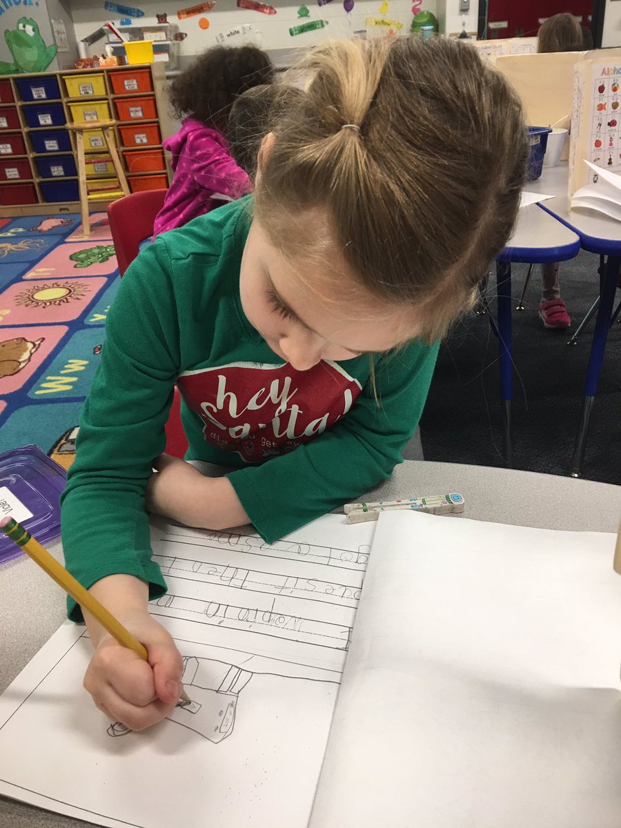 Kindergarten writers are working on their small moment stories! Practice writing a small moment story at home with your child.