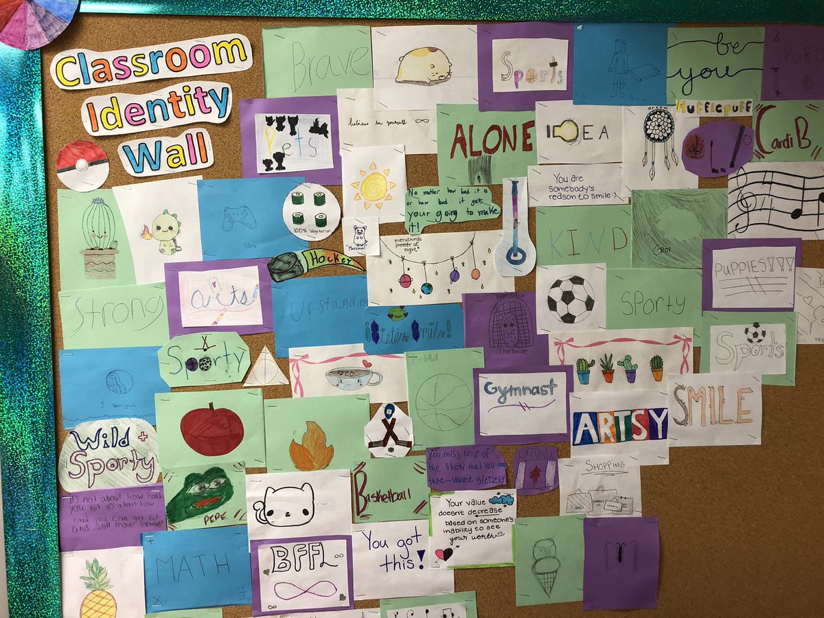 ckilleenddsb's tweet photo. An example of our classroom “Identity” board initiative. Every student matters. Every voice is important. #GandyWellbeing #GandyEquity #GandyInclusion https://t.co/N9Cw2lfrOn