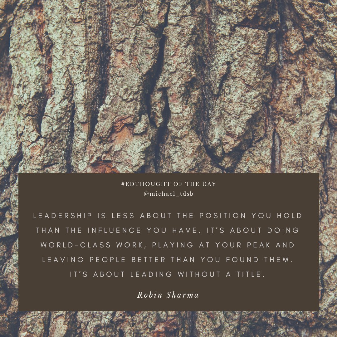 TheMikeMohammed's tweet photo. #EDTHOUGHT OF THE DAY - #Leadership Series - Leadership does not require a title or position, always #lead from where you are. However, ensure you lead in service of others - #Leader #LeadFromWithin #LeadershipDevelopment #leadershift #leadingothers #leadingleaders https://t.co/jYKHoA9pHN