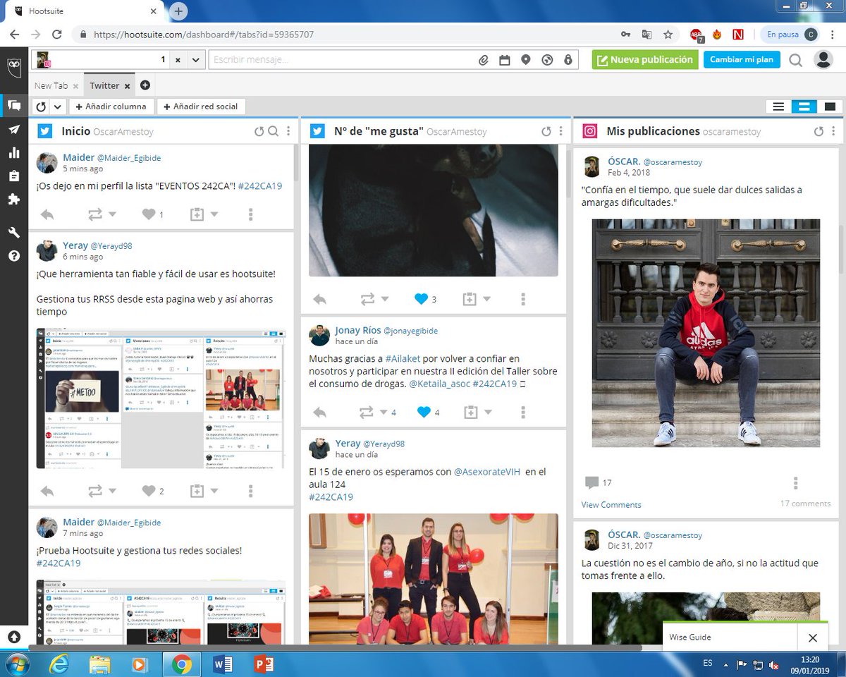 OscarAmestoy's tweet photo. Hootsuite, una excelente pagina web para gestionar tus redes👌 #242CA19 https://t.co/9hzQd3WyvA