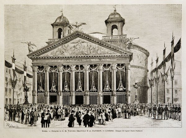 Pantheon Roma On Twitter Nel 1878 In Questo Giorno Moriva Vittorio Emanuele Ii Padre Della Patria La Cui Tomba E Conservata Nel Pantheon Questa Foto Rappresenta La Cerimonia Funeraria Che Fu