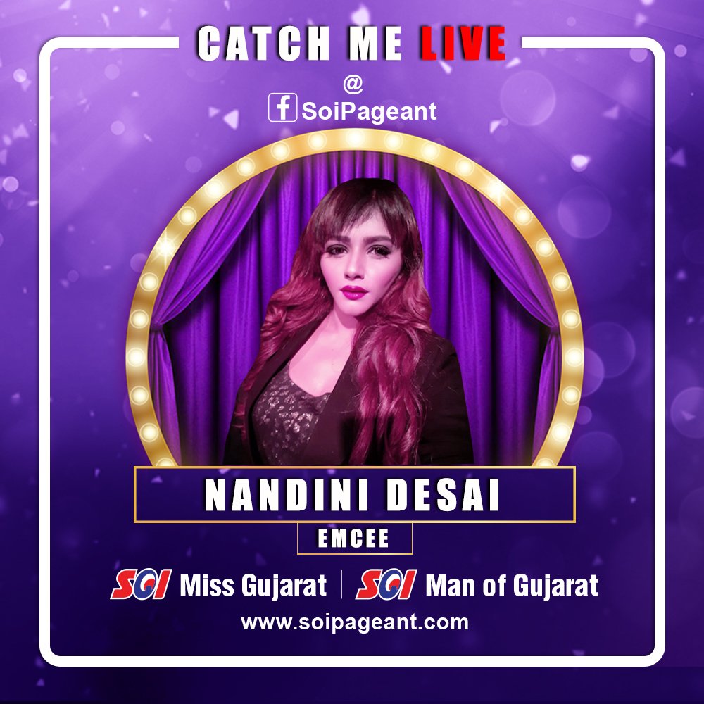 SOIPageant's tweet photo. Catch Nandini Live at 7:00 p.m on our official Facebook Page
.https://t.co/mC2eI8SggM 
Get Live Updates for the Event and Registration process. 
#facebooklive #soipageant #manofgujarat #missgujarat #nandini #beautycompetition https://t.co/hJg0wCAJP7