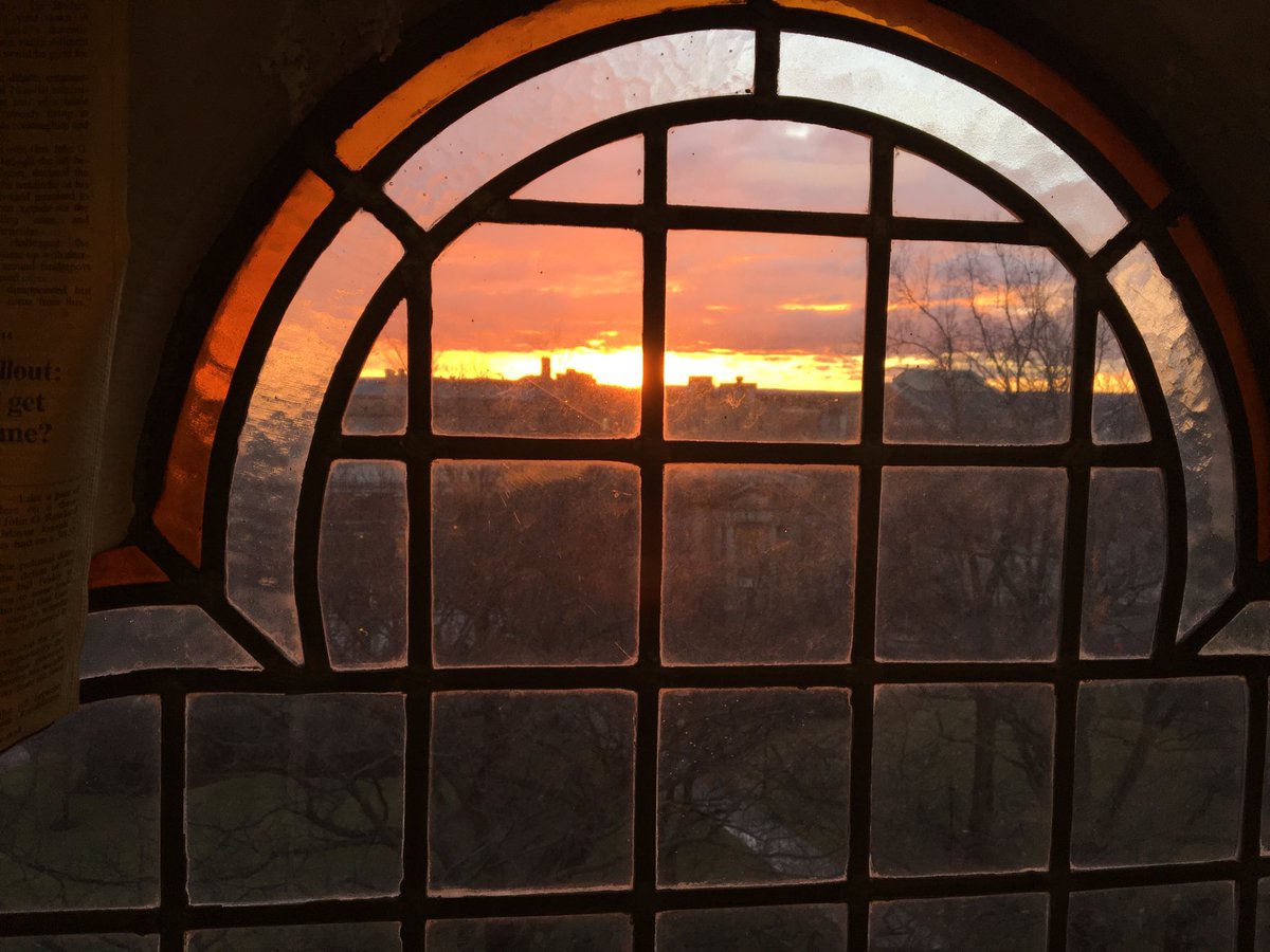 The rising sun from the Capitol Press Room, Inauguration Day, 2019 #ctpolitics