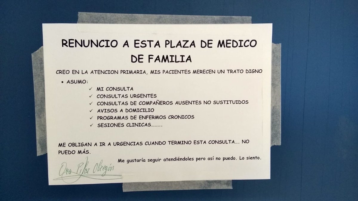 ondacerobu's tweet photo. Tres médicos del Centro de Salud los Cubos, de #Burgos, han renunciado a su plaza ante la saturación de trabajo a la que se están viendo sometidos.

Los facultativos de Atención Primaria continúan en huelga, todos los lunes, hasta mayo, para exigir una sanidad de calidad. https://t.co/ggplLn2N5b