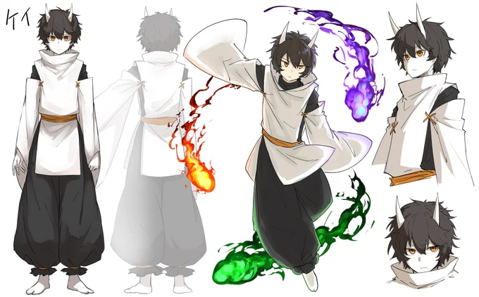 前に描いた創作キャラの追加 